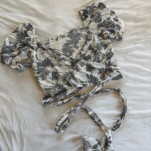 Free People Wrap Crop Top